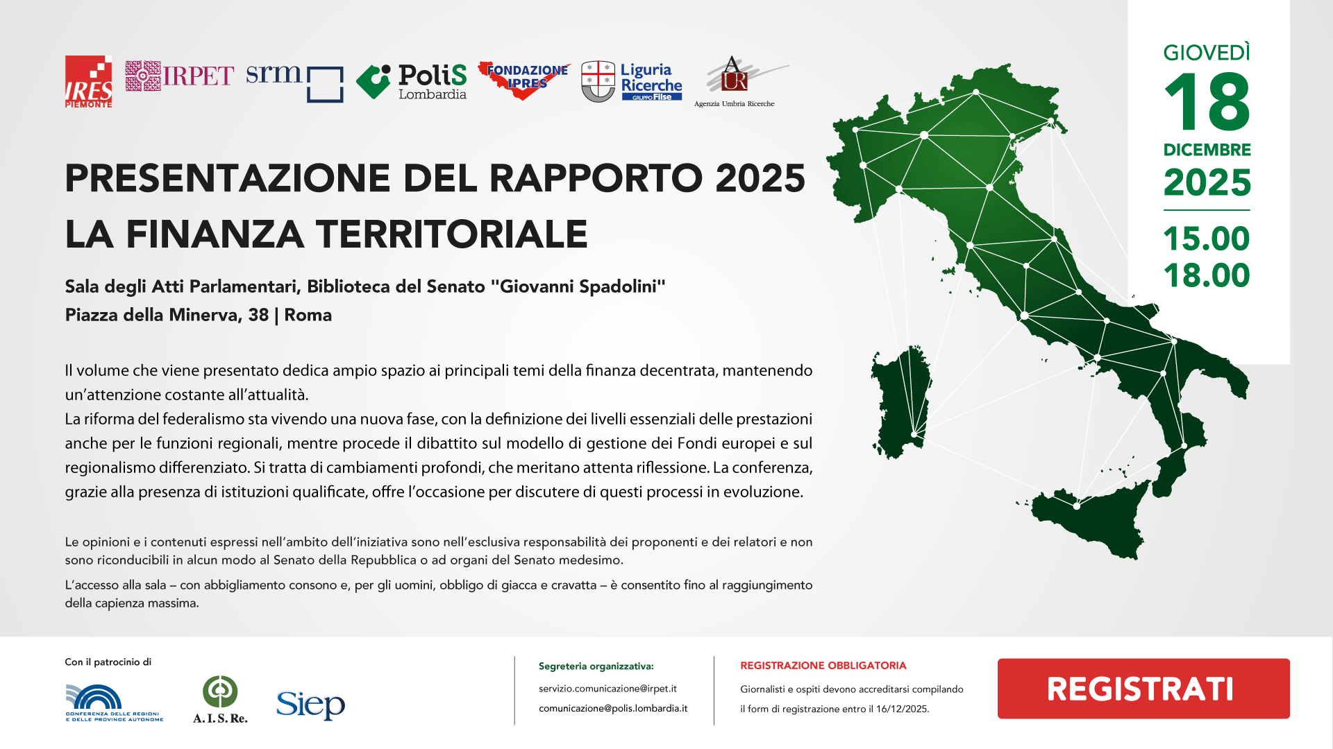 Finanza Territoriale 2025