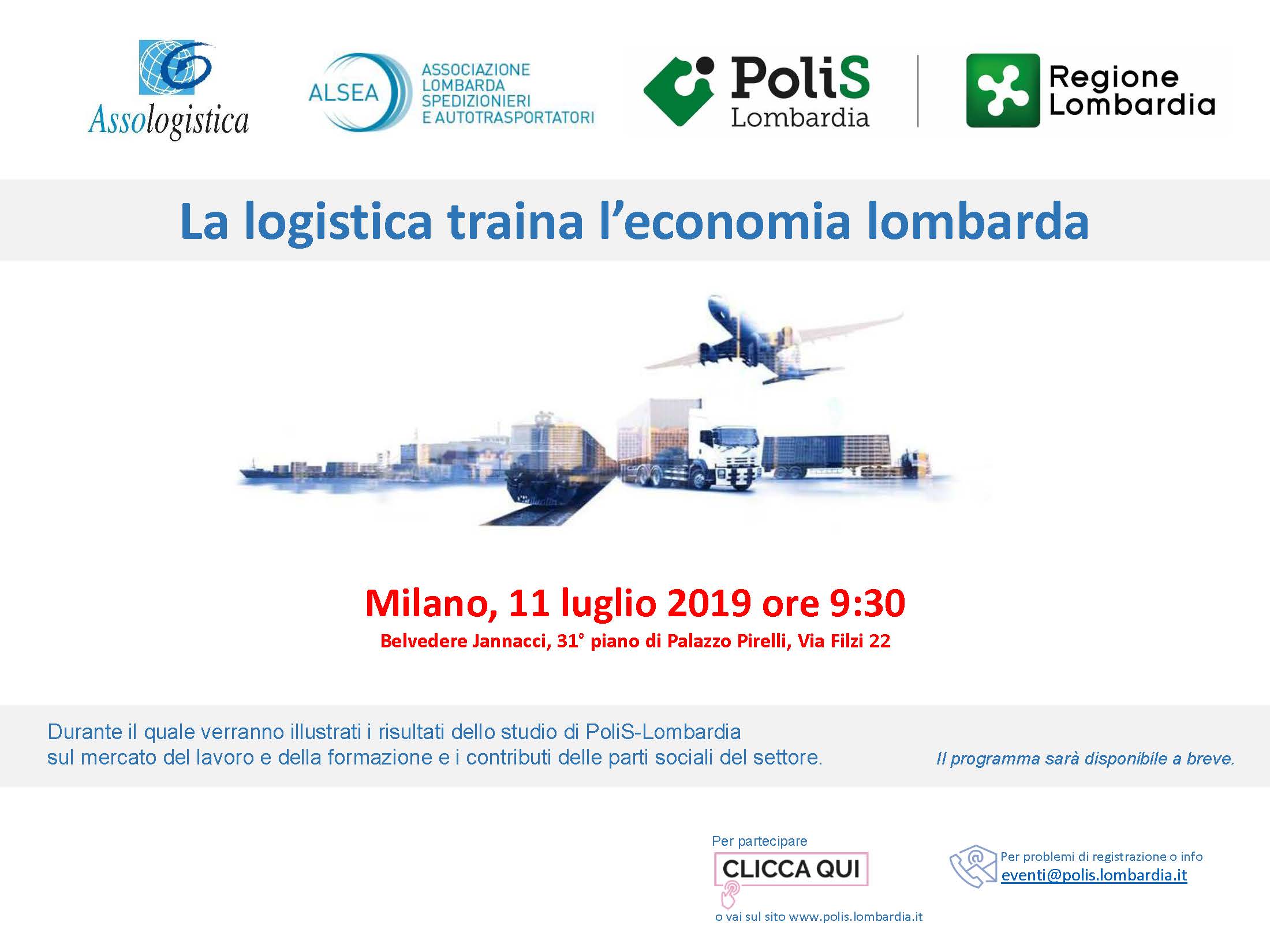 La logistica traina l'economia lombarda