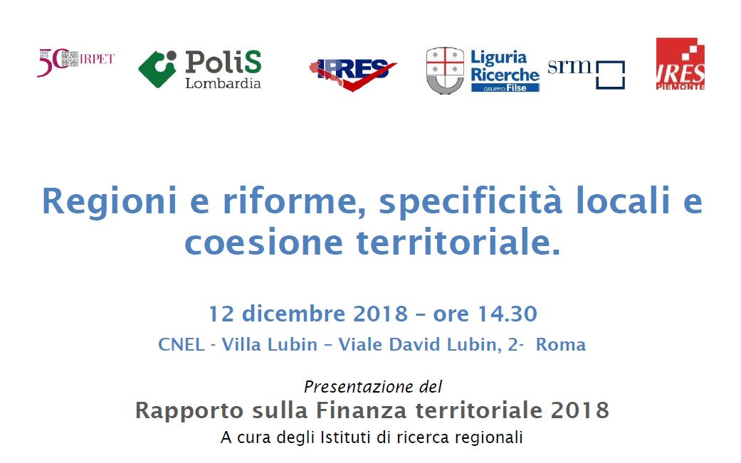 Finanza territoriale - Rapporto 2018